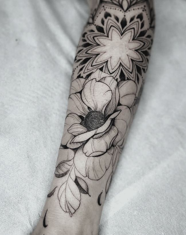 Magnolia and mandala