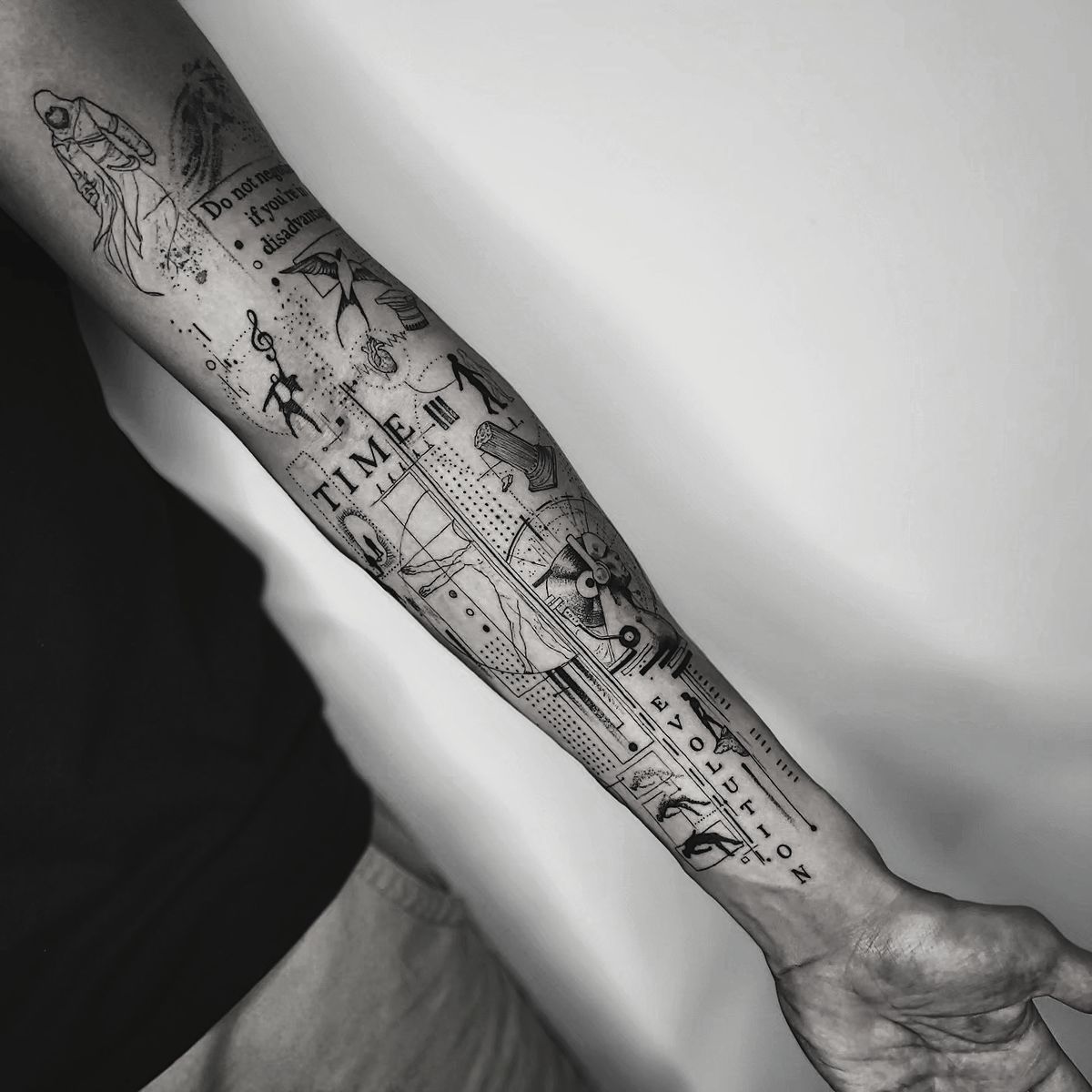 Time and evolution forearm